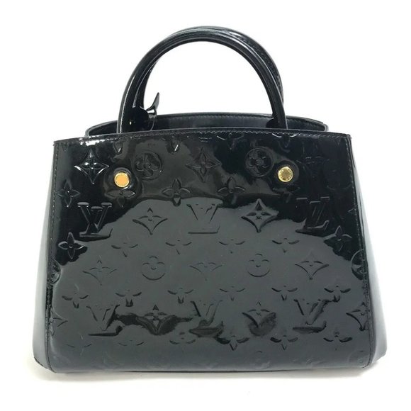 Auth LOUIS VUITTON M50171 MonogramVernis MontaigneBB Bag 2WAY Shoulder Bag Hand - Picture 2 of 16